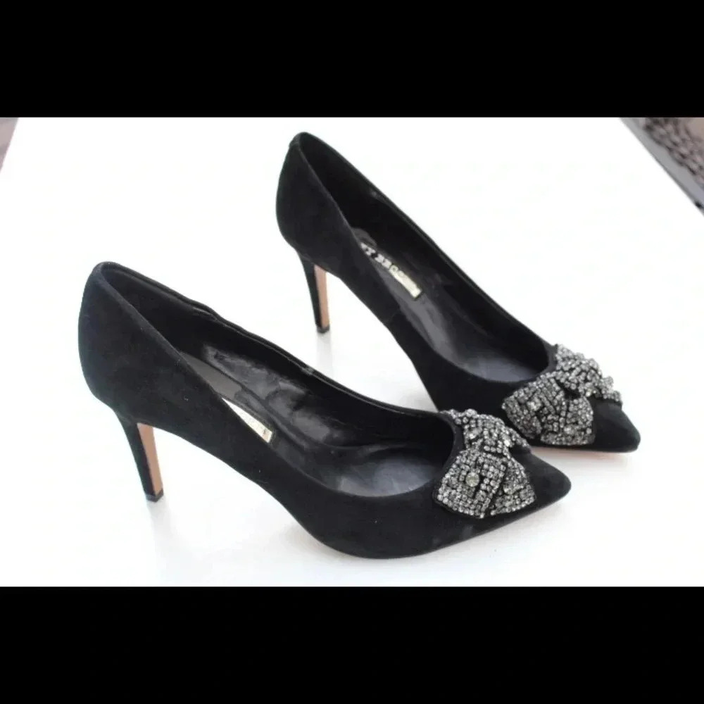 Audrey Brooke jeweled pumps